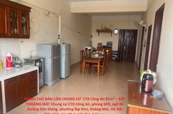 Chính Chủ Bán Căn Chung Cư Ct9 Công An 81M² – Rất Thoáng Mát Kim Giang, Hoàng Mai, Hà Nội