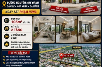 Chính Chủ Bán Nhà 2 Tầng - 2 Mặt Tiền Khu Hoà Xuân - Cẩm Lệ - Gần Phạm Hùng -Giá Chỉ Nhỉnh 7 Tỷ