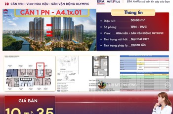 Eaton Park - Chỉ 790 Triệu, Công Chứng, Sang Tên Ngay - Căn 1Pn + Tháp A4 + View Rạch Chiếc