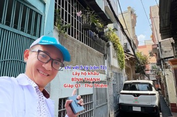 Bán Đất Tặng Nhà Trệt Lầu 1/Sẹc Ngô Tất Tố Phường 22 Bình Thạnh