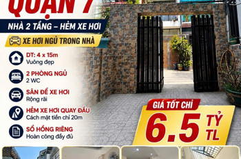 Hiếm Bán Nhà Đường Số 47 Tân Quy 4X15 Hẻm Oto Chỉ 6 Tỷ 5