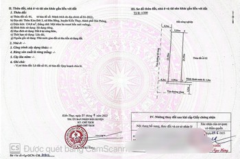 Bán Lô Đất Đấu Giá Kim Đới 3, Xã Hữu Bằng, Huyện Kiến Thụy, Hải Phòng