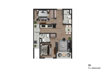 Cần Bán Gấp Căn Hộ Tại Hausman Premium Residences, 6.1 Tỷ, 63.4M2, 2Pn, 2Wc, Bao Đẹp