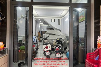 Chính Chủ Cần Bán Nhà Mặt Tiền Tại Phường 4, Quận 8, Tp Hcm