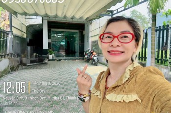 Chính Chủ 0938676685 - Bán Nhà Mặt Tiền Kinh Doanh Đ.nguyẽn Bình, Nhà Bè - 6M*38m - Vị Trí Tương