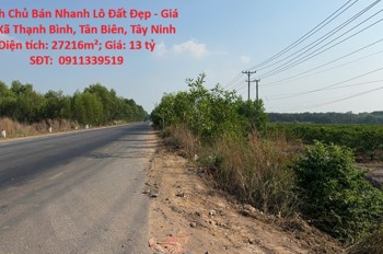 Chính Chủ Bán Nhanh Lô Đất Đẹp - Giá Tốt Xã Thạnh Bình, Tân Biên, Tây Ninh