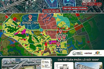 Sở Hữu Đất Nền Vùng Lõi Đô Thị Đại Học Hòa Lạc, Mặt Tiền 5M Đẹp Như Tranh!