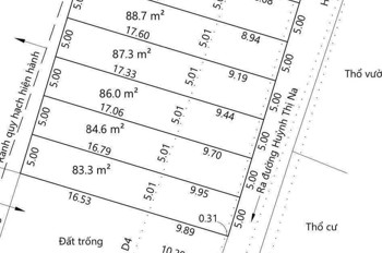 Bán 8 Nền Đất Đẹp (5X26) Đông Thạnh Hóc Môn Chỉ 3.6 Tỷ/nền