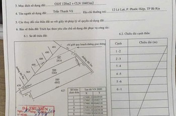 Hót Hót Đất Đẹp – Giá Tốt Chính Chủ Cần Bán Đất Tại Xã Mỹ Xuân, Thị Xã Phú Mỹ, Tỉnh Bà Rịa – Vũng