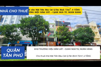 Cho Thuê Nhà Mặt Tiền Bàu Cát Q.tân Bình 72M², 4Tầng - Cạnh Ngân Hàng