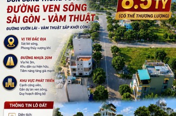 Bán Đất Mặt Tiền An Phú Đông 13 Quận 12 – Đón Sóng Thông Tuyến Ven Sông Sài Gòn & Vàm Thuật