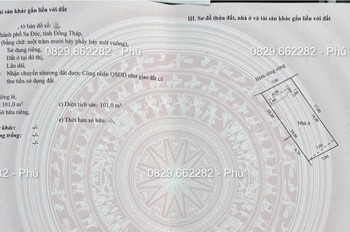 Bán Nhà 3Pn P1 Hùng Vương Sa Đéc, Dt 117M2, Hướng Tây Bắc, Giá 2.7 Tỷ