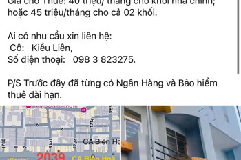 Cho Thuê Tòa Nhà Văn Phòng – Kho – Kinh Doanh Tại Biên Hòa