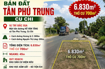 Giảm Sốc 35% – Mặt Tiền Hồ Văn Tắng, Tân Phú Trung, Củ Chi Ngộp Gấp