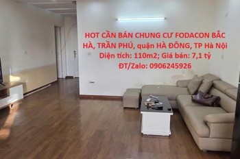 Hot Cần Bán Chung Cư Fodacon Bắc Hà, Trần Phú, Quận Hà Đông, Tp Hà Nội