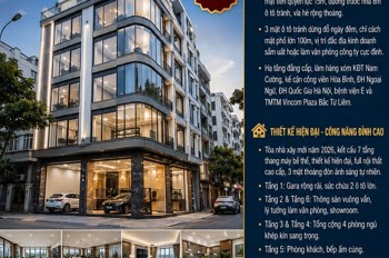 Bán Tòa Vp Phạm Văn Đồng - Cầu Giấy - Phân Lô 3 Mặt Ô Tô Tránh - 7 Tầng Tm - 70M2 - Mt 15M - Giá