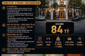 Bán Biệt Thự Nguyễn Chánh - Cầu Giấy - Phân Lô Vip, 4 Thoáng, Kinh Doanh Đỉnh - 140M2 - 5 Tầng - Mt