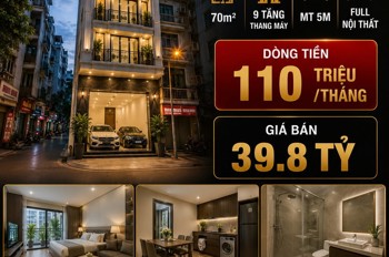 Bán Tòa Apartment Linh Lang - Phan Kế Bính - Ba Đình - 9 Tầng Tm - 70M2 - Mt 5M - 39.8 Tỷ