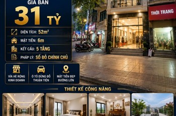 Bán Nhà Mặt Phố Nguyễn Thị Định - Cầu Giấy- Kinh Doanh - 52M² - 5 Tầng - Mt 6M - 31 Tỷ