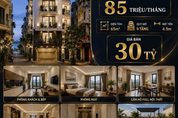 Bán Tòa Apartment Từ Hoa - Tây Hồ - Thang Máy - Gần Hồ Tây - Dòng Tiền 85 Triệu/tháng - 65M2 - 9