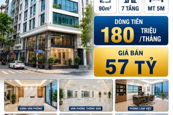 Bán Tòa Văn Phòng Lê Trọng Tấn - Thanh Xuân - Thang Máy - Dt 180 Tr/th - 90M² - 7 Tầng - Mt 5M - 57