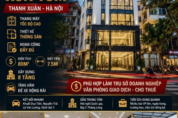 Bán Tòa Vp Mặt Phố Ngụy Như Kon Tum - Thanh Xuân - 80M2 - 8 Tầng - Mt 7.5M - 77.5 Tỷ