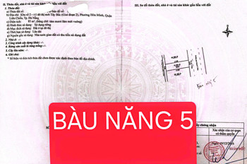 Bán Đất Bàu Năng 5 – Gần Biển – Sát Trục Lý Thái Tông
