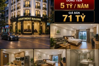 Bán Tòa Apartment Võ Chí Công - Cầu Giấy - Lô Góc - 76 Phòng - Dt 5 Tỷ/năm - 186M² - 9 Tầng - Mt 8M