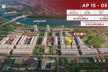 Heragon City – Nam Ngạn. Giá Đợt 1. Đất Nền Ra Sổ. Không Cần Xây