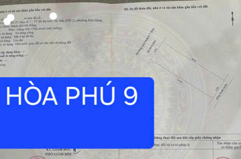 Bán Đất Mặt Tiền Đường Hòa Phú 9 - Vị Trí Đẹp -Đường 7,5M