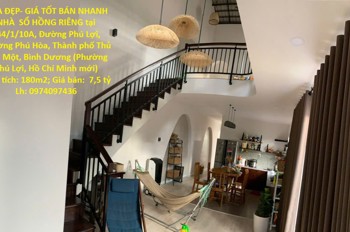 Nhà Đẹp- Giá Tốt Bán Nhanh Nhà Sổ Hồng Riêng Tại Thành Phố Thủ Dầu Một, Bình Dương