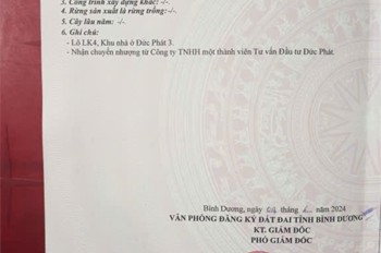 Đất Đẹp- Giá Tốt Bán Nhanh Lô Đất Đầu Tư Là Sinh Lời Tại Tp Huyện Bàu Bàng, Bình Dương