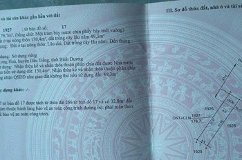 Chính Chủ Bán Đất Mặt Tiền Đt749 – Xã Long Hòa, Huyện Dầu Tiếng, Bình Dương