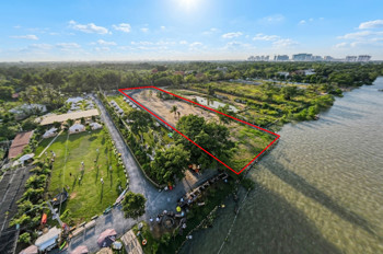 [O2718*] Đất Vàng Mặt Tiền Đường Số 5 Long Phước Đối Diện Nhà Thờ Tổ - View Sông 6X Tỷ!