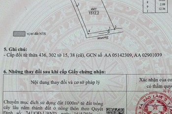 Hot Hot – Chính Chủ Cần Bán Lô Đất 1.000M² Thổ Cư Ven Tp. Bảo Lộc, X. Bảo Lâm 3, T. Lâm Đồng