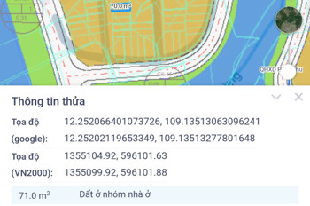 Bán Đất Thôn Võ Dõng, Xã Vĩnh Trung (Cũ), Nha Trang Vị Trí Đẹp Giá 21Tr/m2