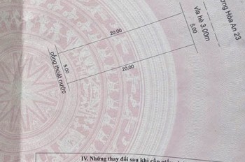 Lô Đất Mt Đường Hoà An 23 Phường An Khê Tp Đà Nẵng