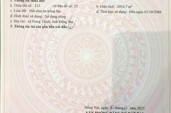Đầu Tư Sinh Lời - Chính Chủ Bán 2 Thửa Đất Liền Kề Tại Xã Hưng Thịnh, Đồng Nai