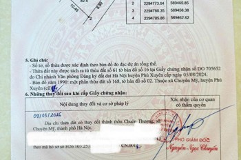 Đất - Giá Rẻ- Bán Lô Đất Thôn Chuôn Thượng, Xã Chuyên Mỹ, Huyện Phú Xuyên, Thành Phố Hà Nội