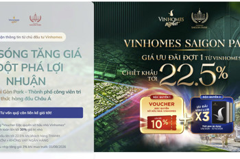 Mở Bán Đợt 1 Vinhomes Sài Gòn Park - Chiết Khấu Tới 22.5% - Quỹ Căn Liền Kề Giá Tốt Cđt