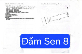 Bán Đất Đường Đầm Sen 8 – Gần Nguyễn Phước Lan
