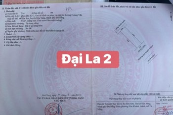 Bán Đất Đường 7,5M Đại La 2 - Gần Đường Hoàng Văn Thái