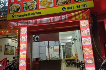 Mặt Bằng Đẹp- Giá Tốt -Sang Nhượng Cửa Hàng Phở Đường Nguyễn Khánh Toàn, Cầu Giấy, Hà Nội