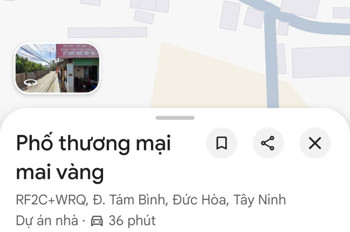 Chính Chủ Cho Thuê 8 Triệu/tháng : Nhà 2 Mặt Tiền Khu Thương Mại Mai Vàng - Đức Hòa Hạ - Long An