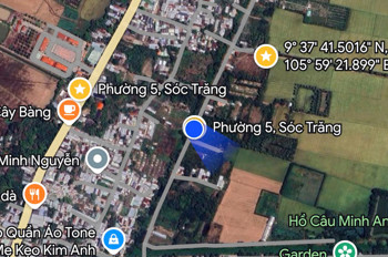 Chính Chủ Bán Đất Diện Tích 727.7M2, Sẵn Sổ - Mặt Tiền Đường Kênh Cầu Xéo, P.5, Tp.sóc Trăng