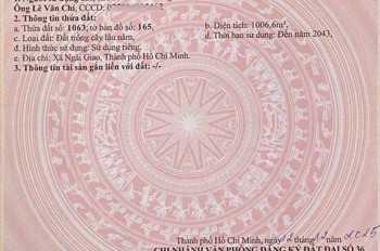 Đầu Tư Sinh Lời - Chính Chủ Bán Lô Đất Mặt Tiền Xã Ngãi Giao, Tp Hồ Chí Minh