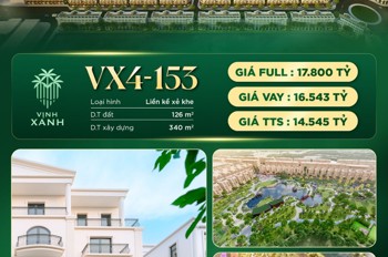 Bán Nhà Liền Kề Vịnh Xanh- Vinhomes Ocenpark 3: 126M2- 4 Tầng- 14 Tỷ